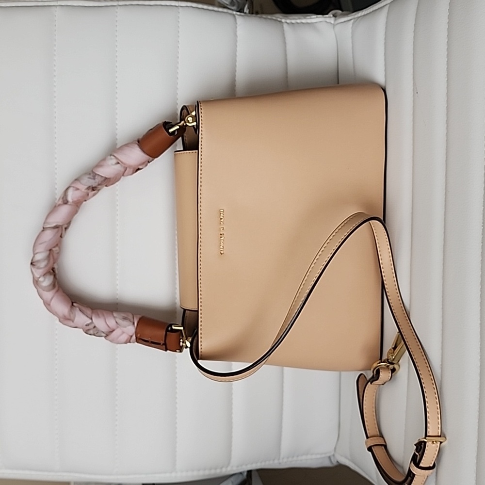 Charles & Keith Scarf Wrapped Handle Handbag